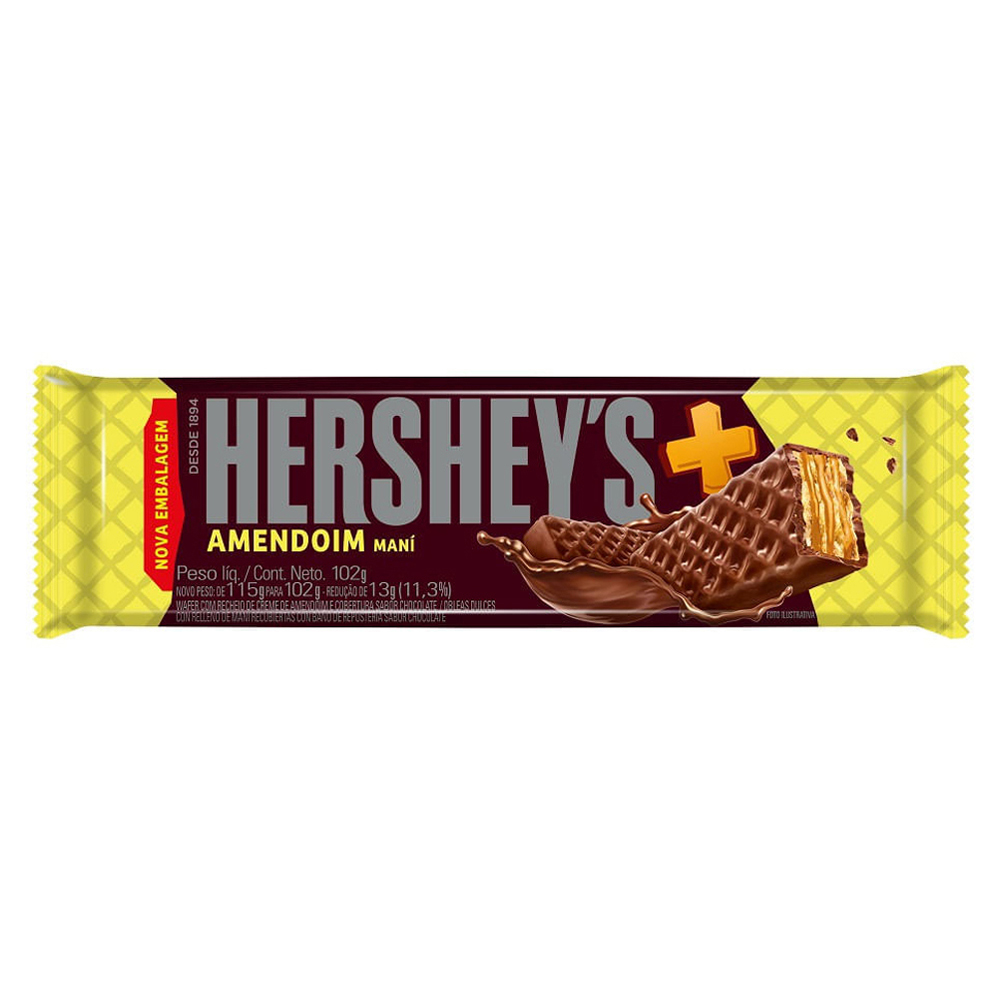 CHOC WAFER HERSHEYS + 102G AMENDOIM