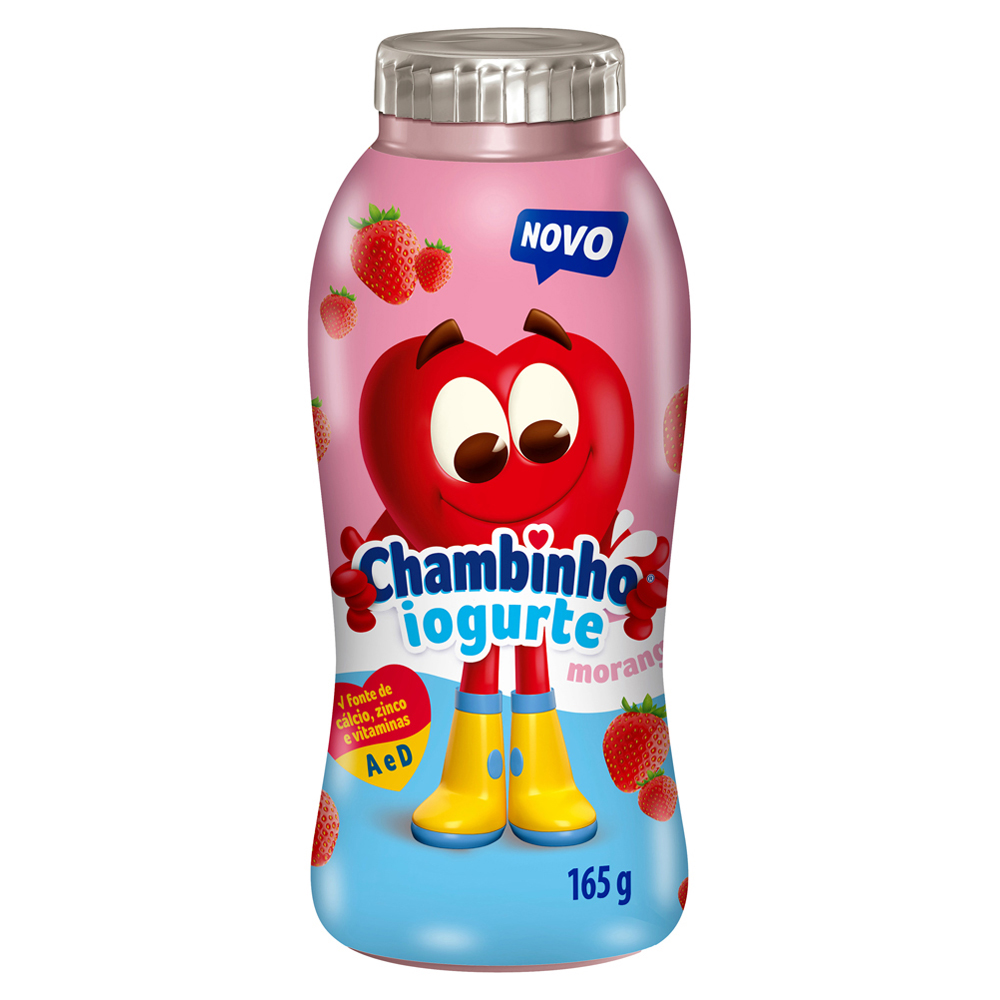 IOGURTE CHAMBINHO 165G MORANGO