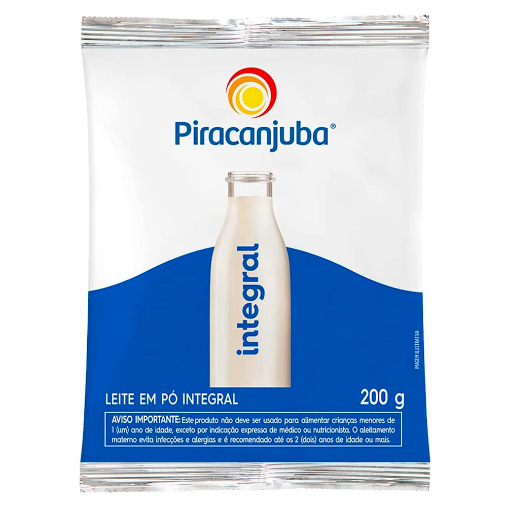 LEITE PO PIRACANJUBA 200G INTEG
