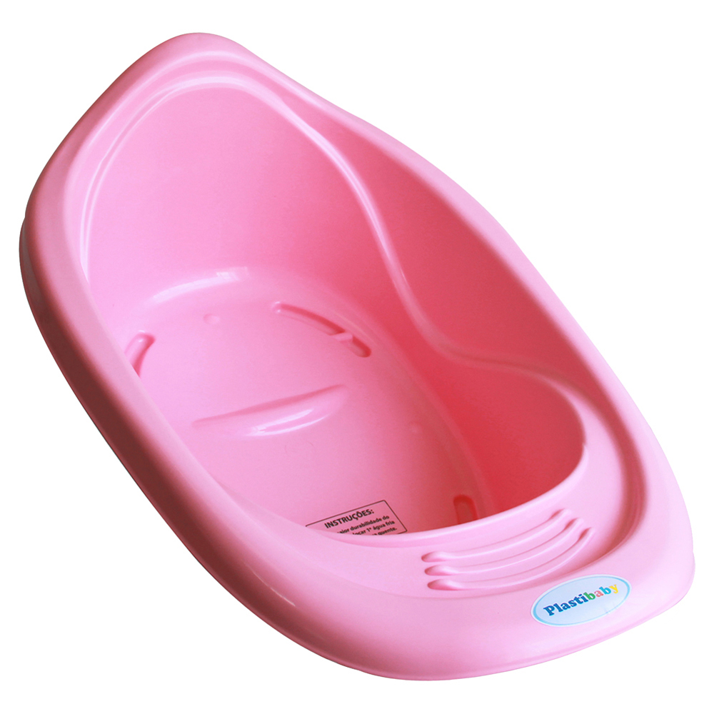 BANHEIRA BABY PLASTIBRASIL 22L ROSA