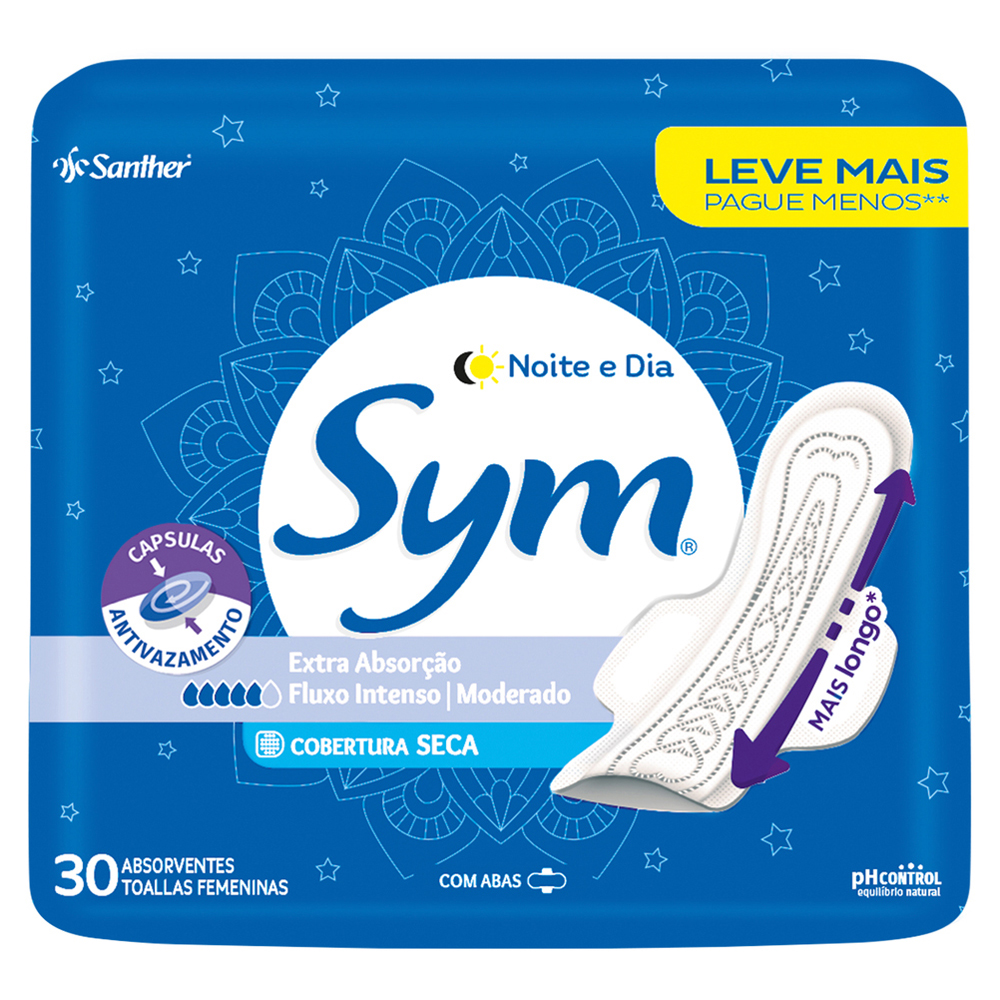 ABS SYM NOITE DIA 30UN SECA C/ABAS