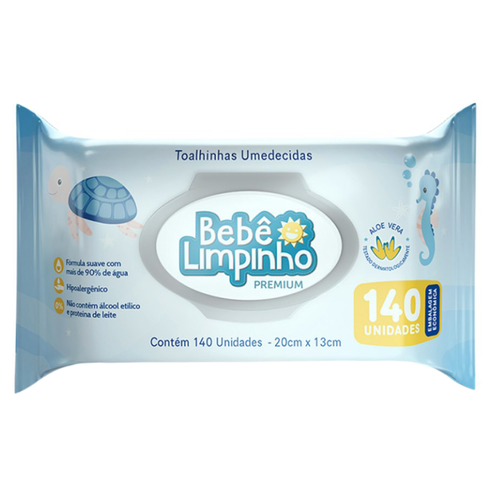 LENCO UMED BEBE LIMPINHO PREM 140U
