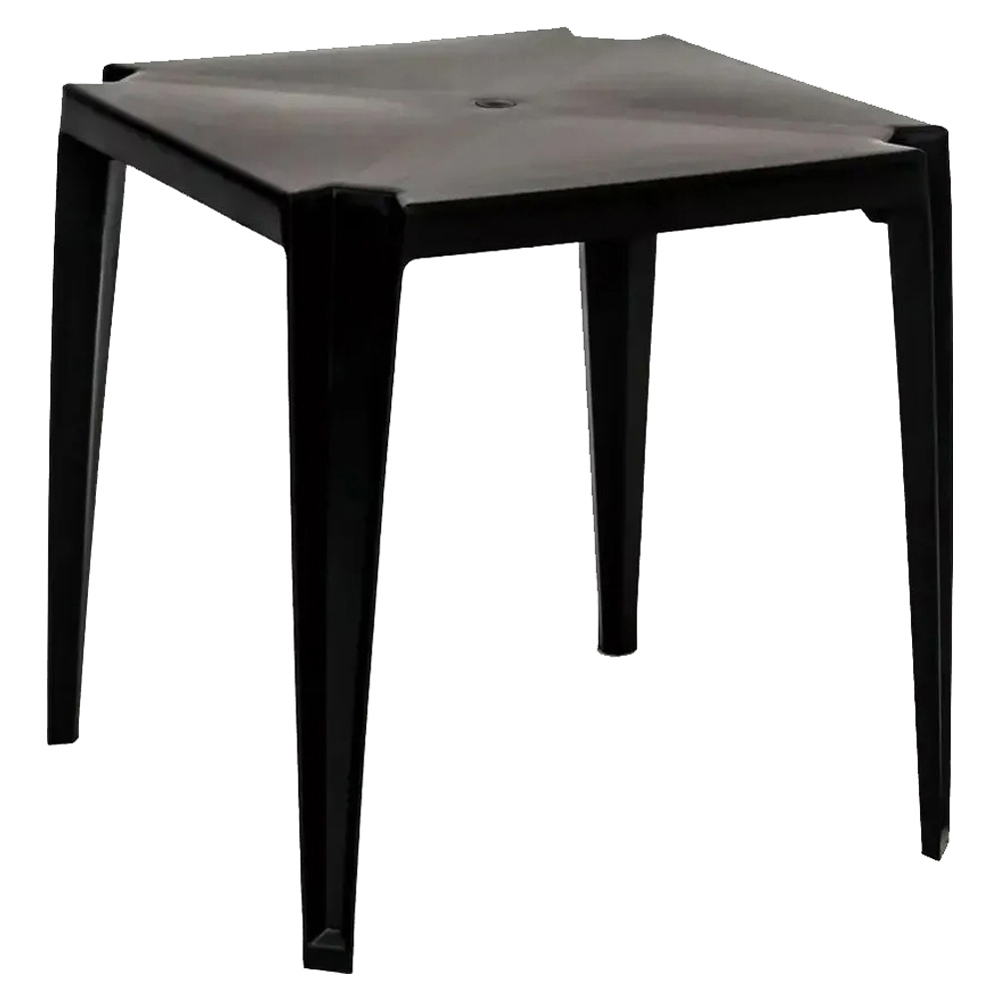 MESA CABO BRANCO PRETA PLASTEX