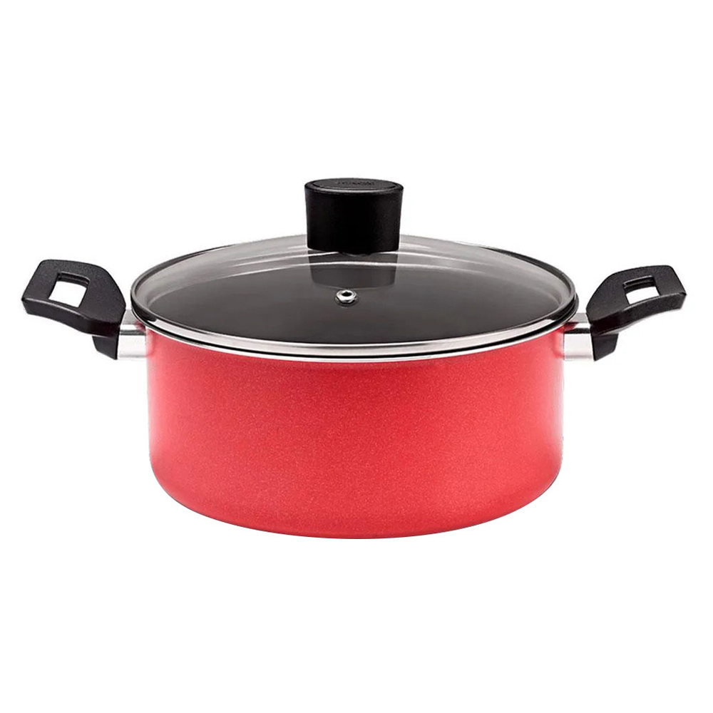PANELA C/TAMPA GARLIC BRINOX 20X9CM VERM