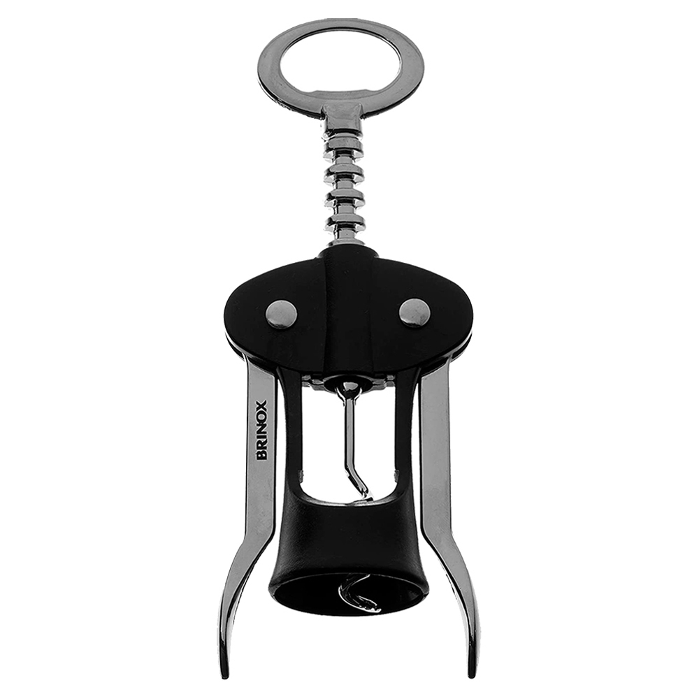 SACA-ROLHA INOX BRINOX 17,5CM PRETO