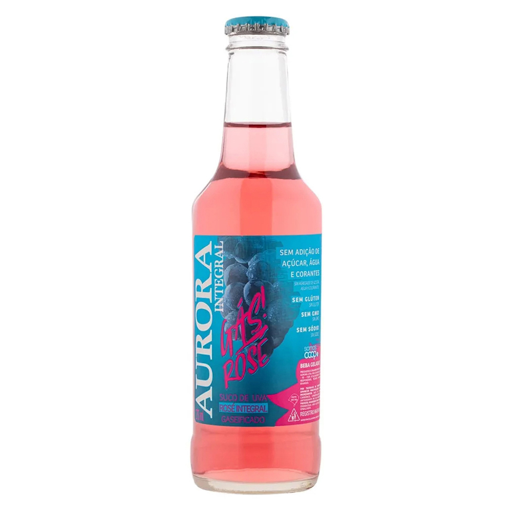 SUCO DE UVA ROSE AURORA GASEIF 275ML