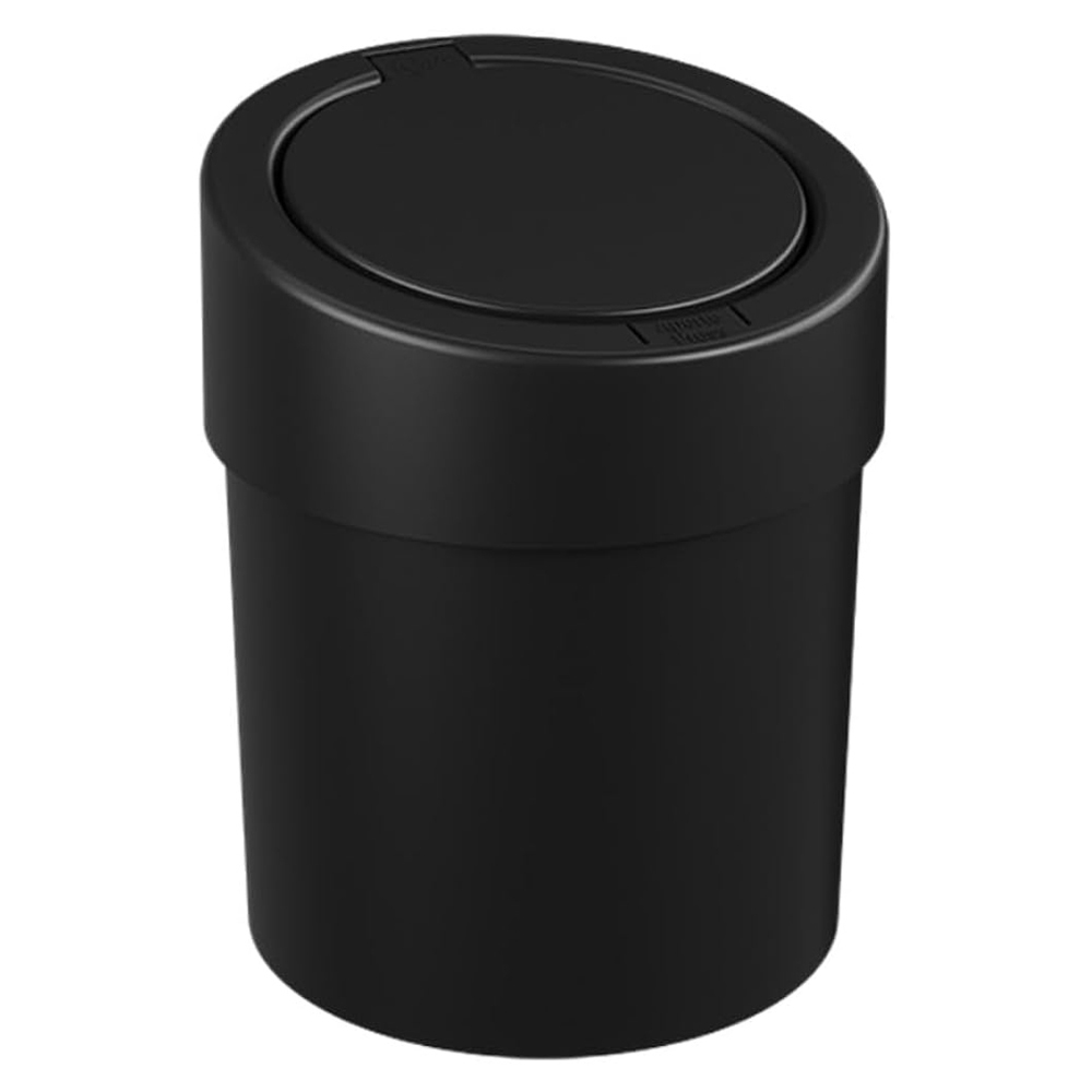 LIXEIRA DE PLÁSTICO COZA CLICK PRESSÃO PRETA 5,4L