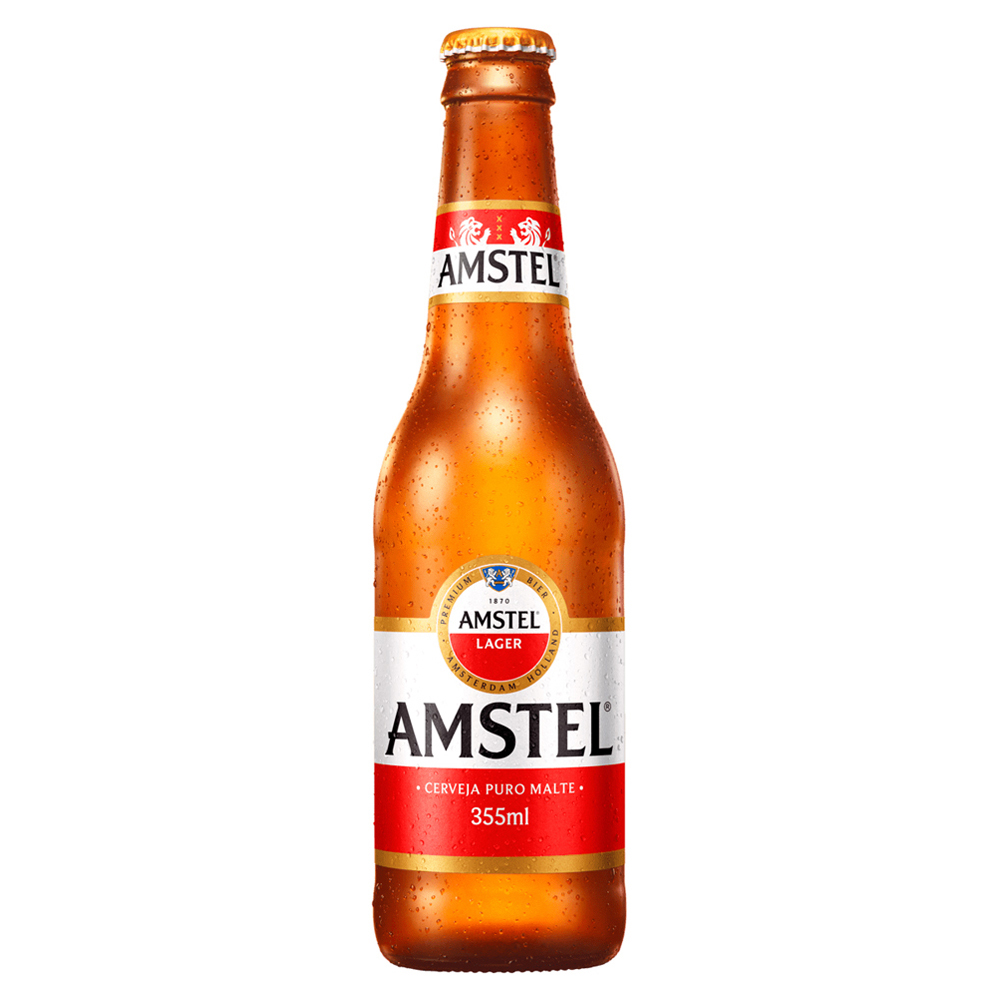 CERV HOL AMSTEL LAGER L NECK 355ML