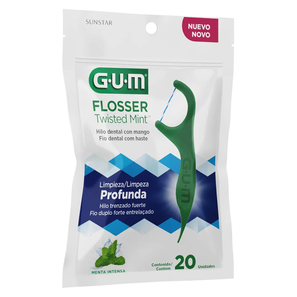 GUM FIO DENT TWISTED MINT C CABO 20UN