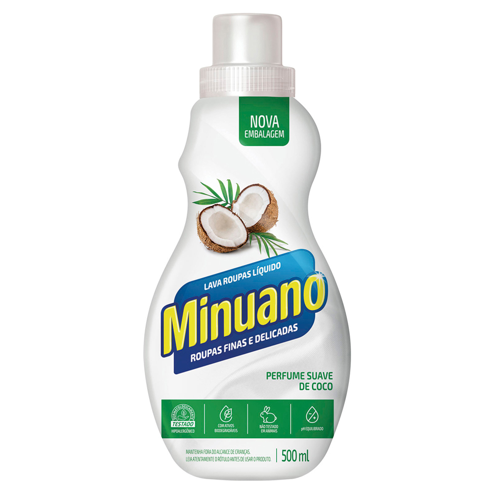 LAVA ROUPAS LIQ MINUANO COCO 500ML