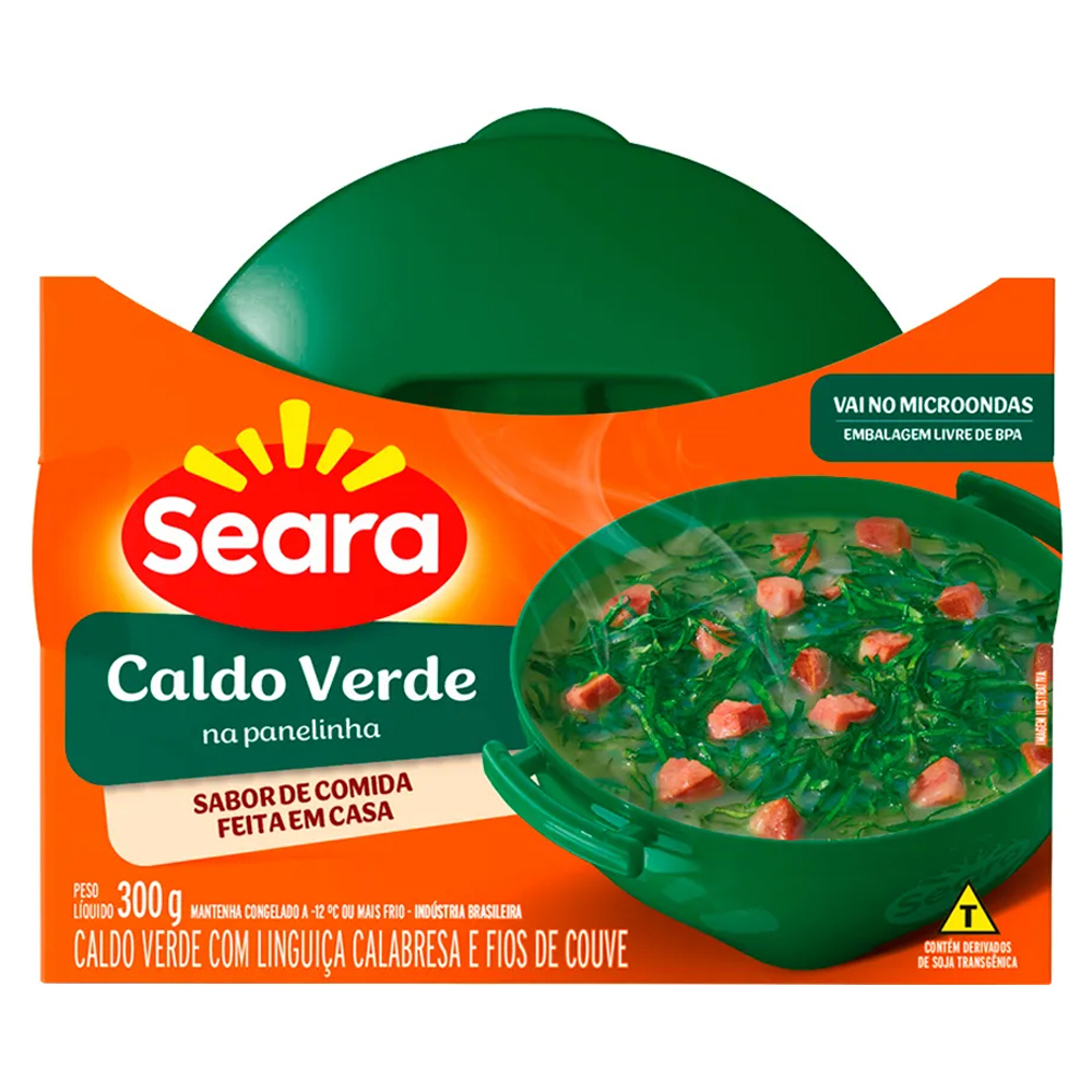 CALDO VERDE COM CALABRESA NA PANELINHA SEARA 300G