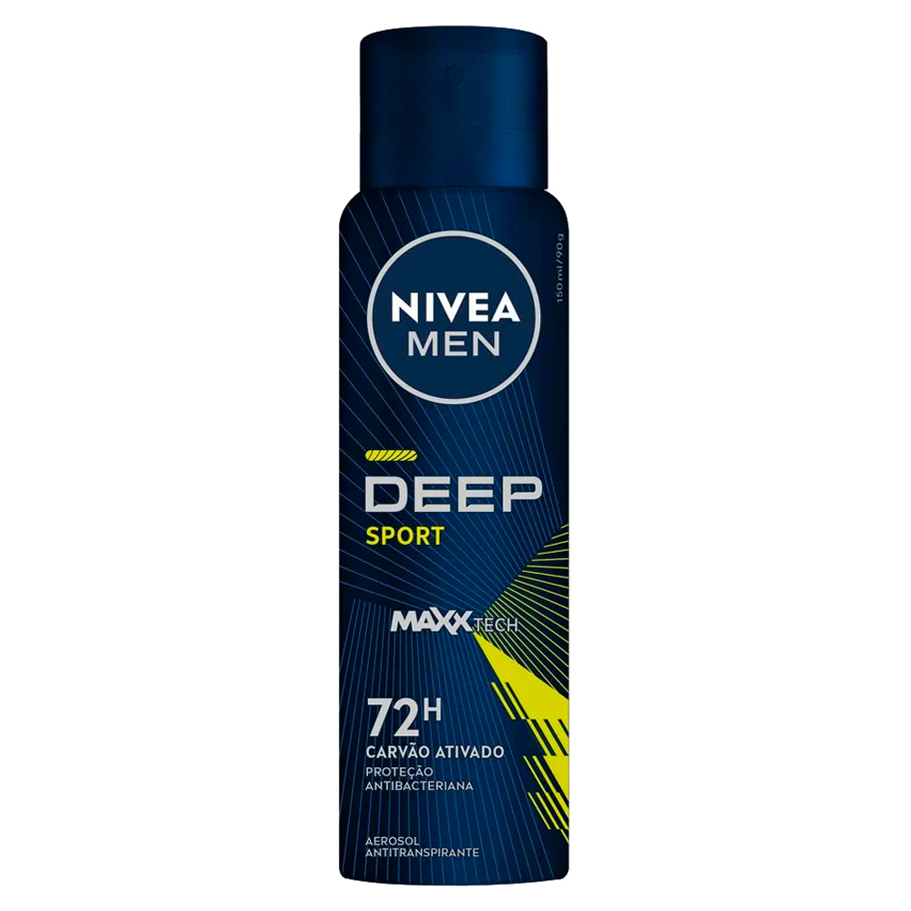 DESOD NIVEA AER 150ML MEN DEEP SP CARVAO