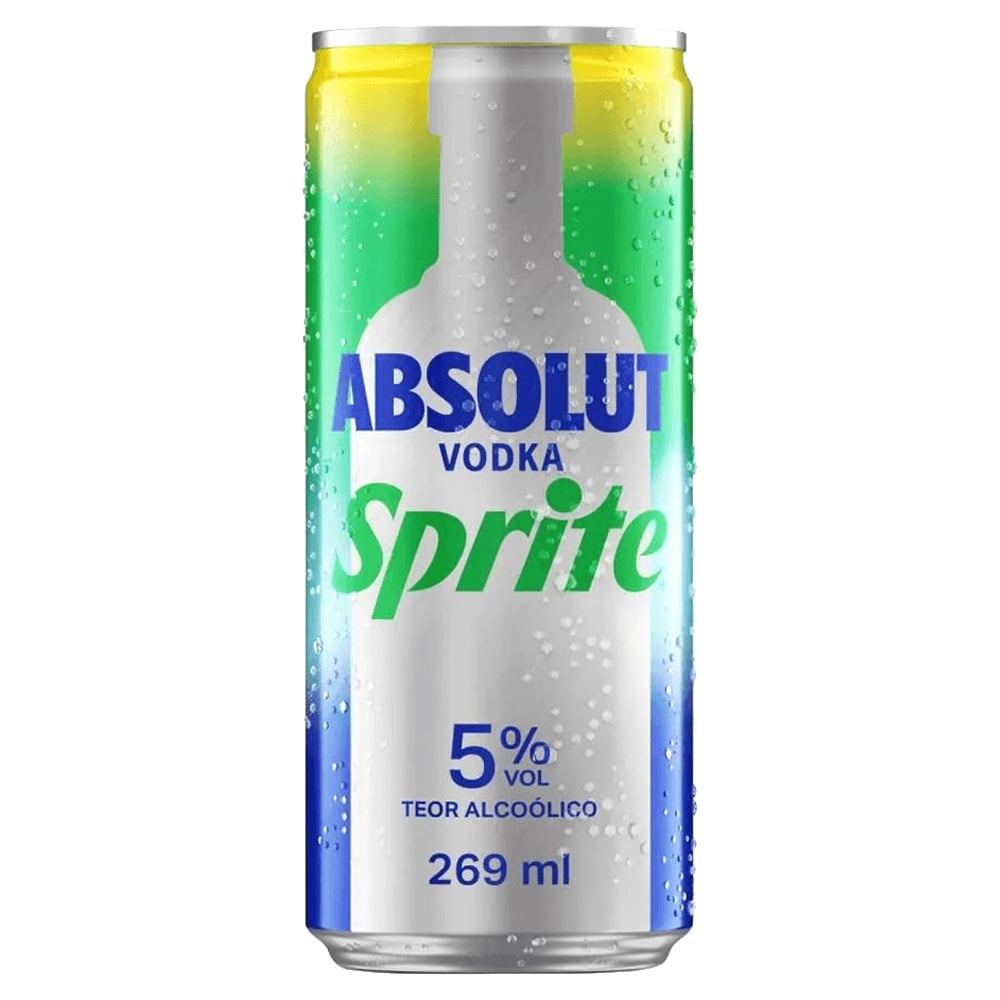 BEBIDA VODKA ABSOLUT SPRITE 269ML LT