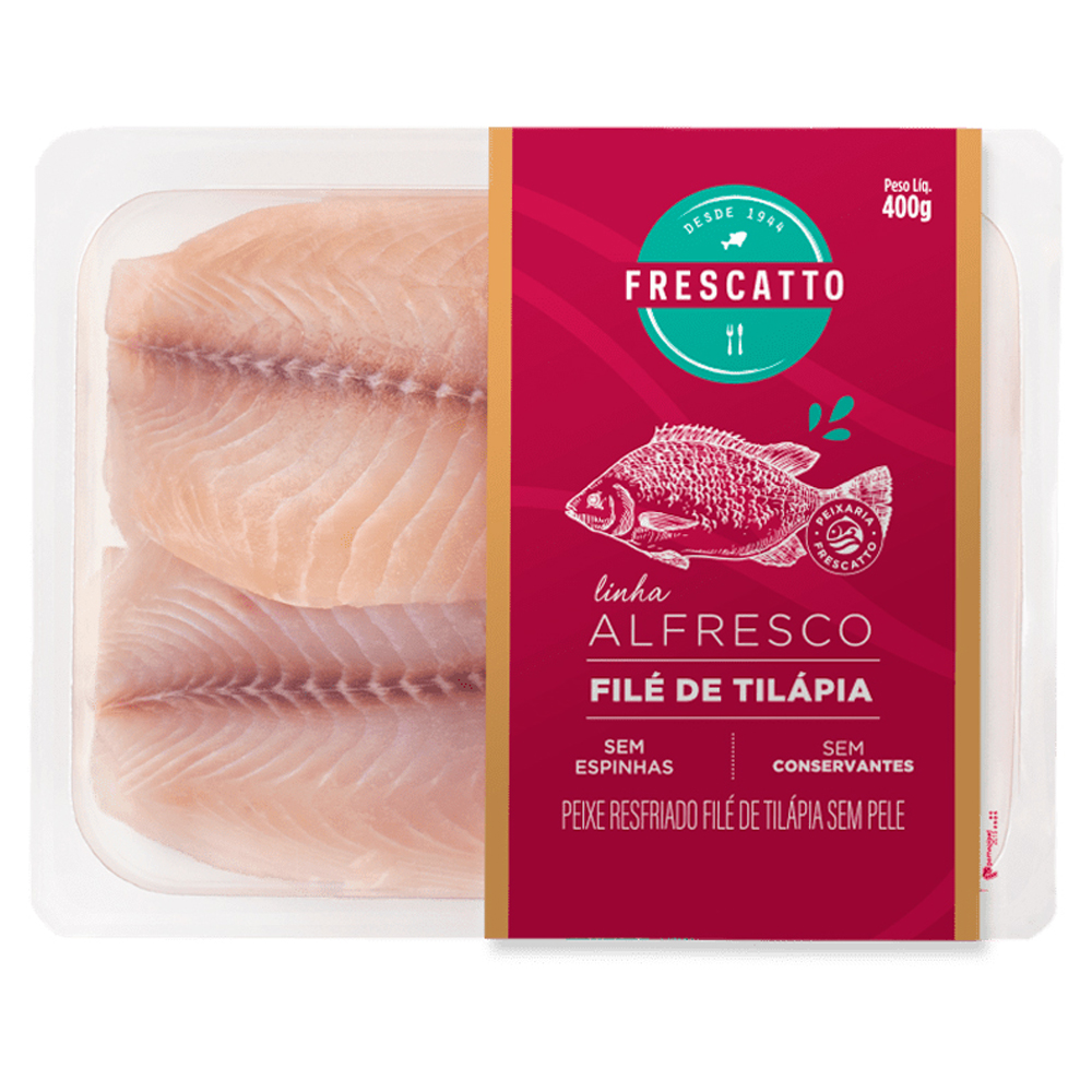 FILE DE TILAPIA ALFRESCO FRESCATTO 400G