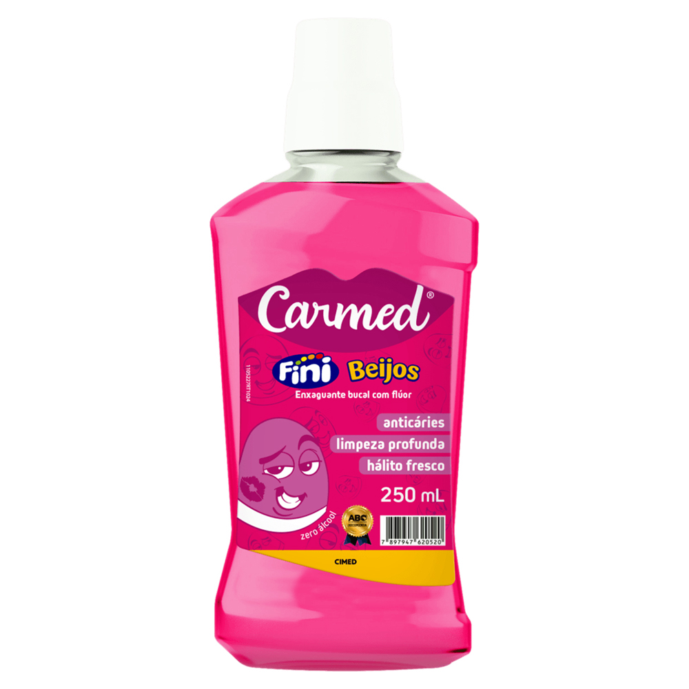 ENXAGUANTE BUCAL CARMED 250ML FINI BEIJOS