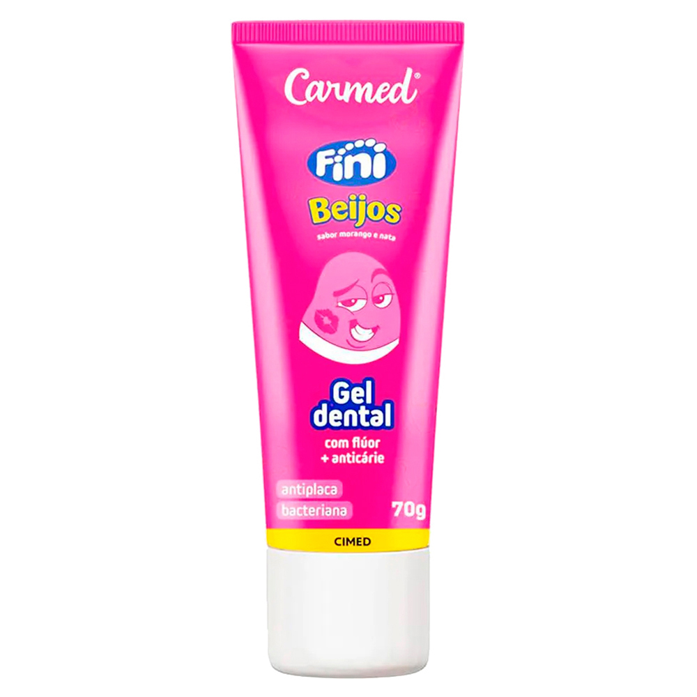 GEL DENTAL INFANTIL CARMED FINI BEIJOS ANTICÁRIES COM FLÚOR 70G