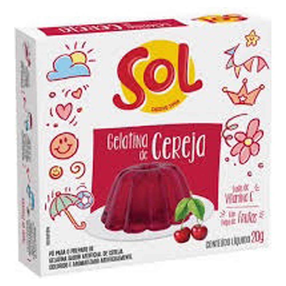 GELATINA SOL 20G CEREJA