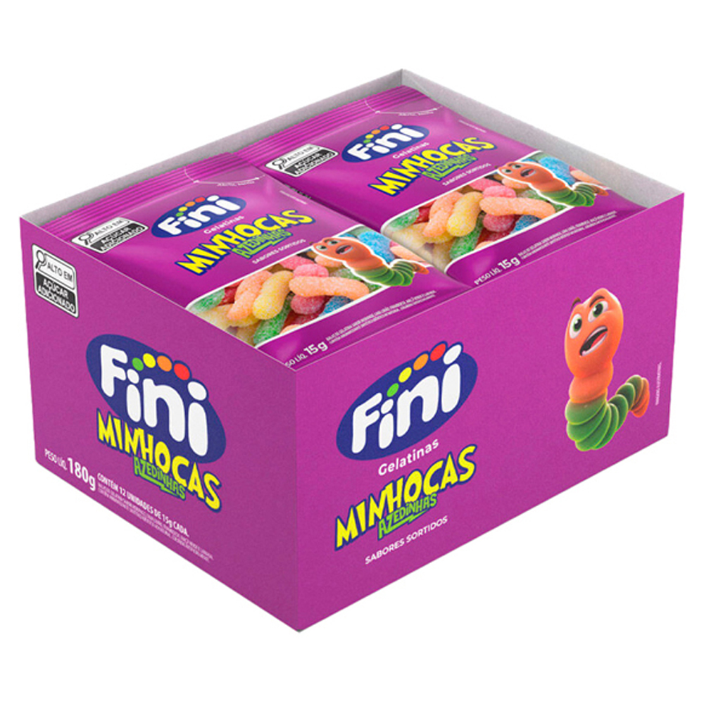 BALA FINI 12X15G MINHOCAS CITRICAS