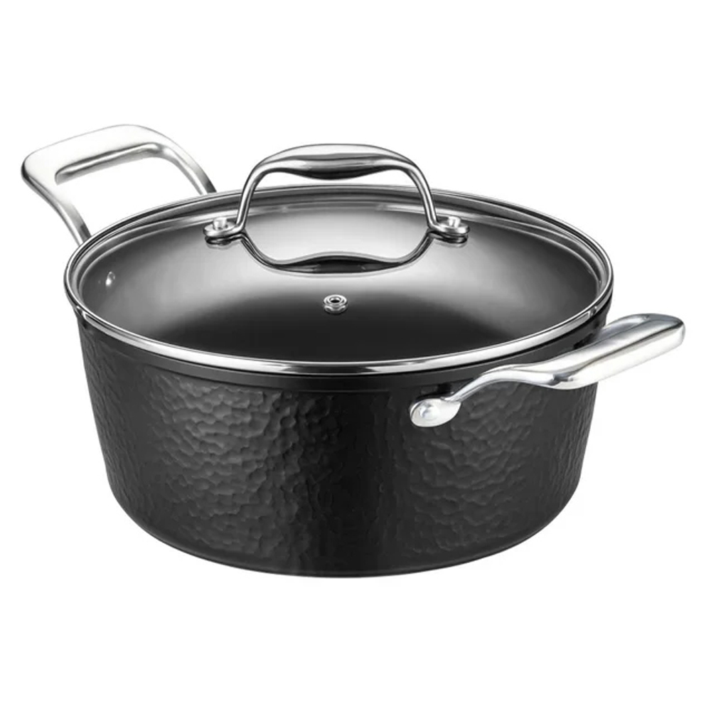 CACAROLA C/REVEST CERA ENCAN 24CM PRETA