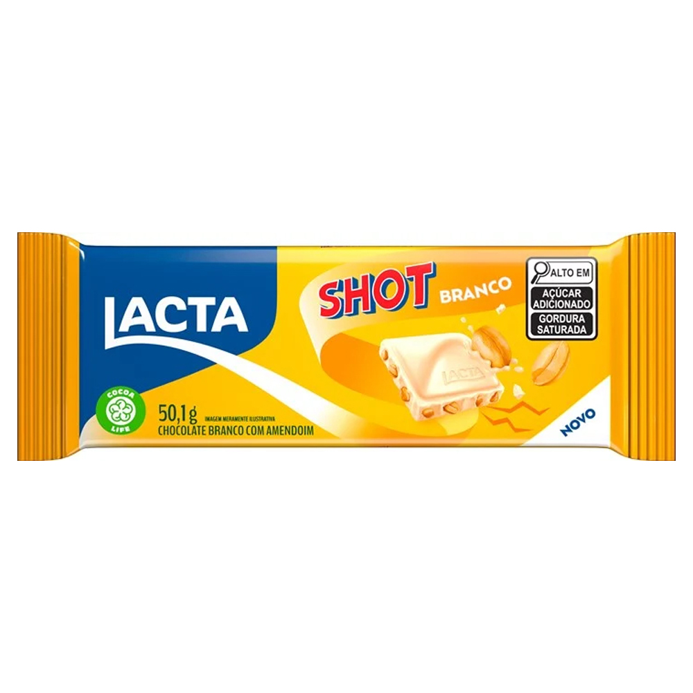 CHOC LACTA TABL 50,1G SHOT BRANCO