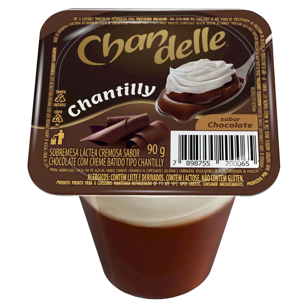 SOBREMESA CHOCOLATE CHANDELLE CHANTILLY 90G
