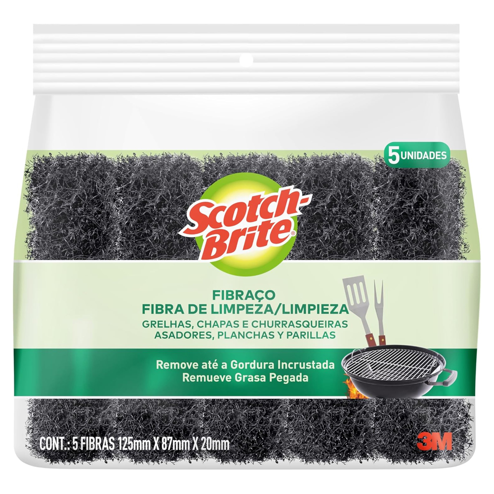FIBRA SCOTCH BRITE LIMP PESADA 5UN