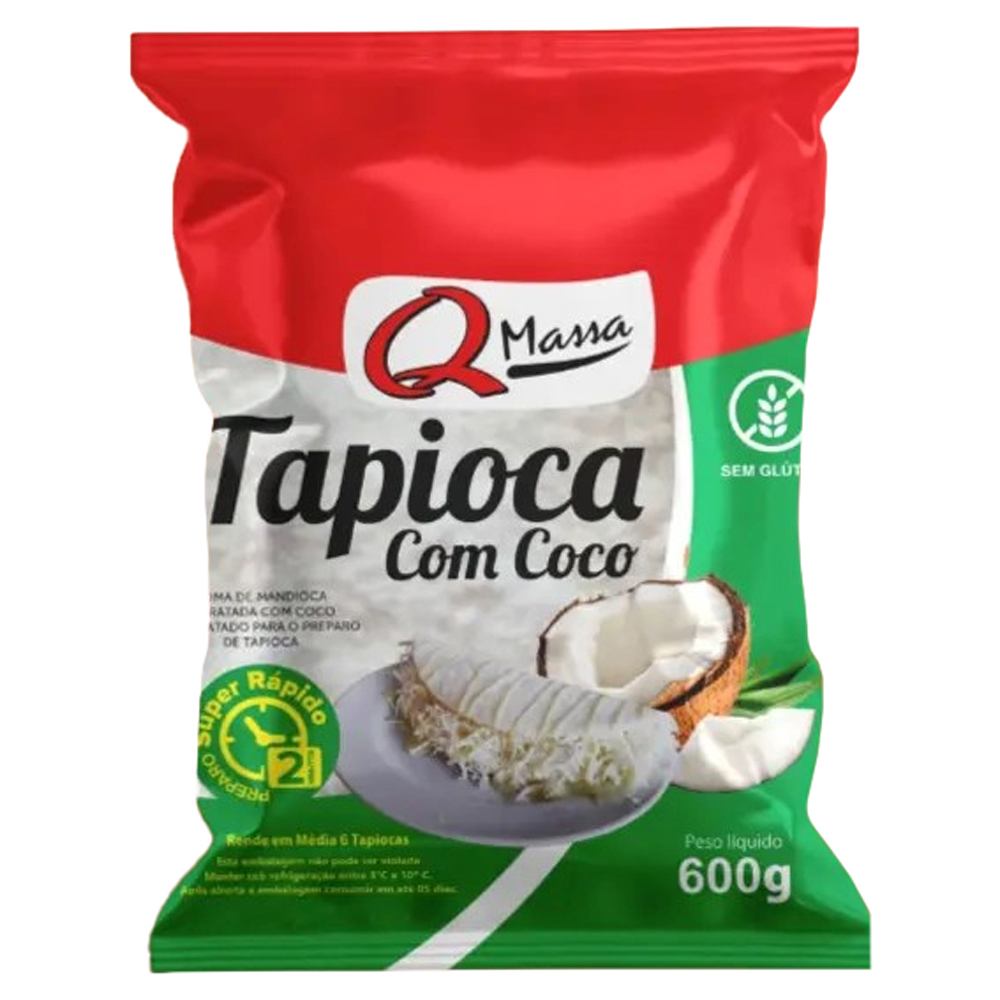 TAPIOCA Q MASSA COM COCO 500G