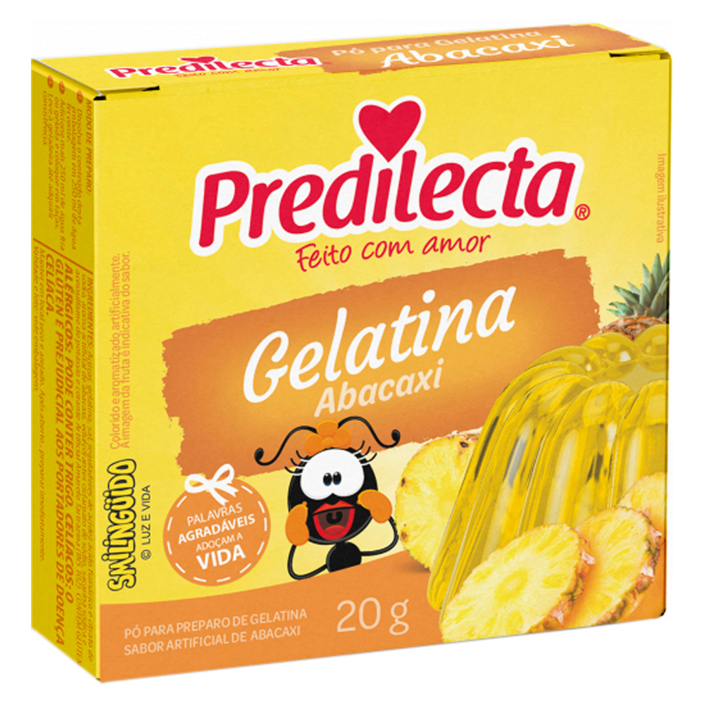 GELATINA PREDILECTA 20G ABACAXI