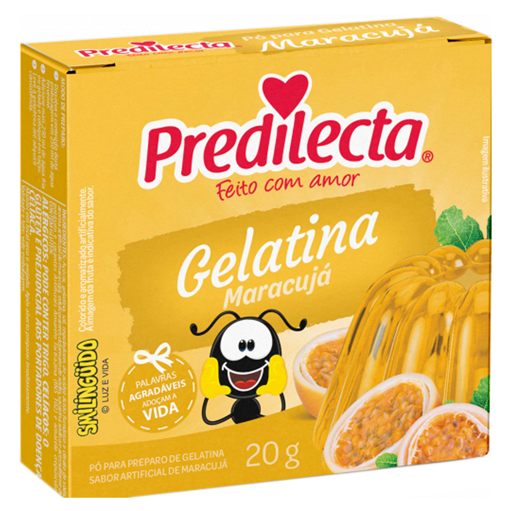 GELATINA PREDILECTA 20G MARACUJA