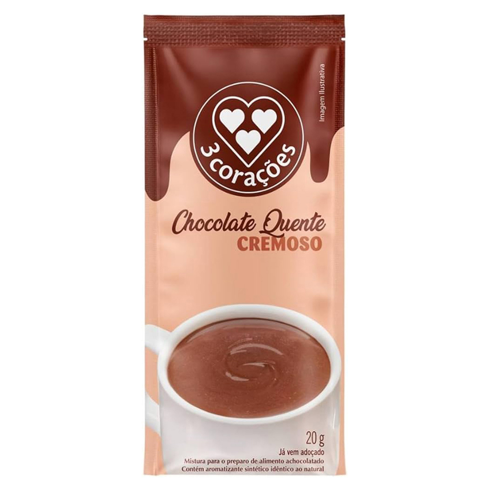 CHOCOLATE QUENTE 3 CORAÇÕES SACHE 20G