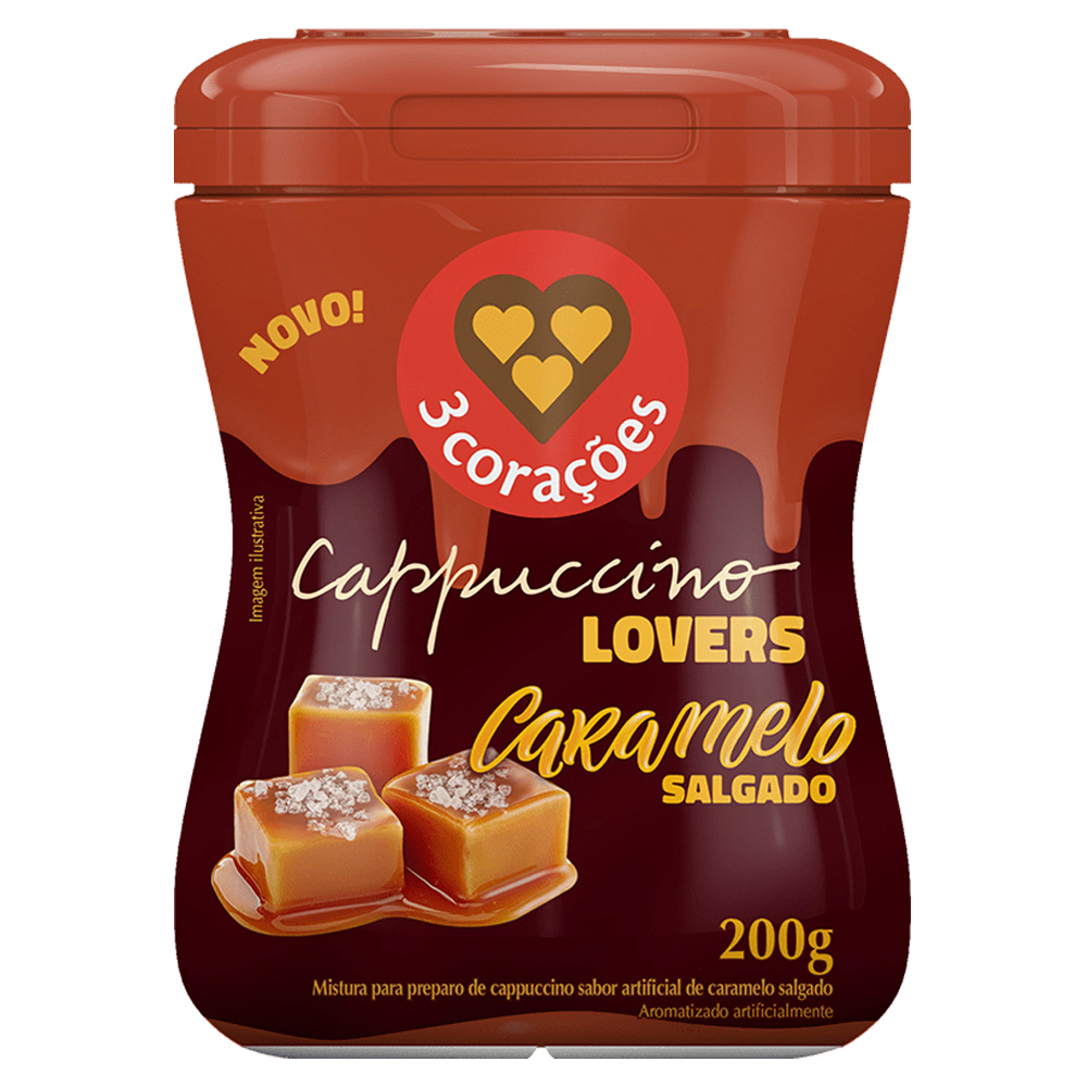 CAPPUCCINO CARAMELO SALGADO 3 CORAÇÕES 20G