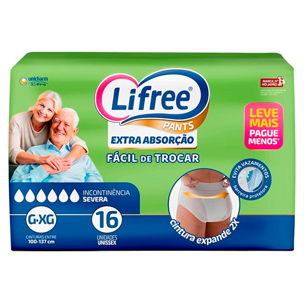FRALDA LIFREE CALCA EXTRA ABS  G/XG  16U