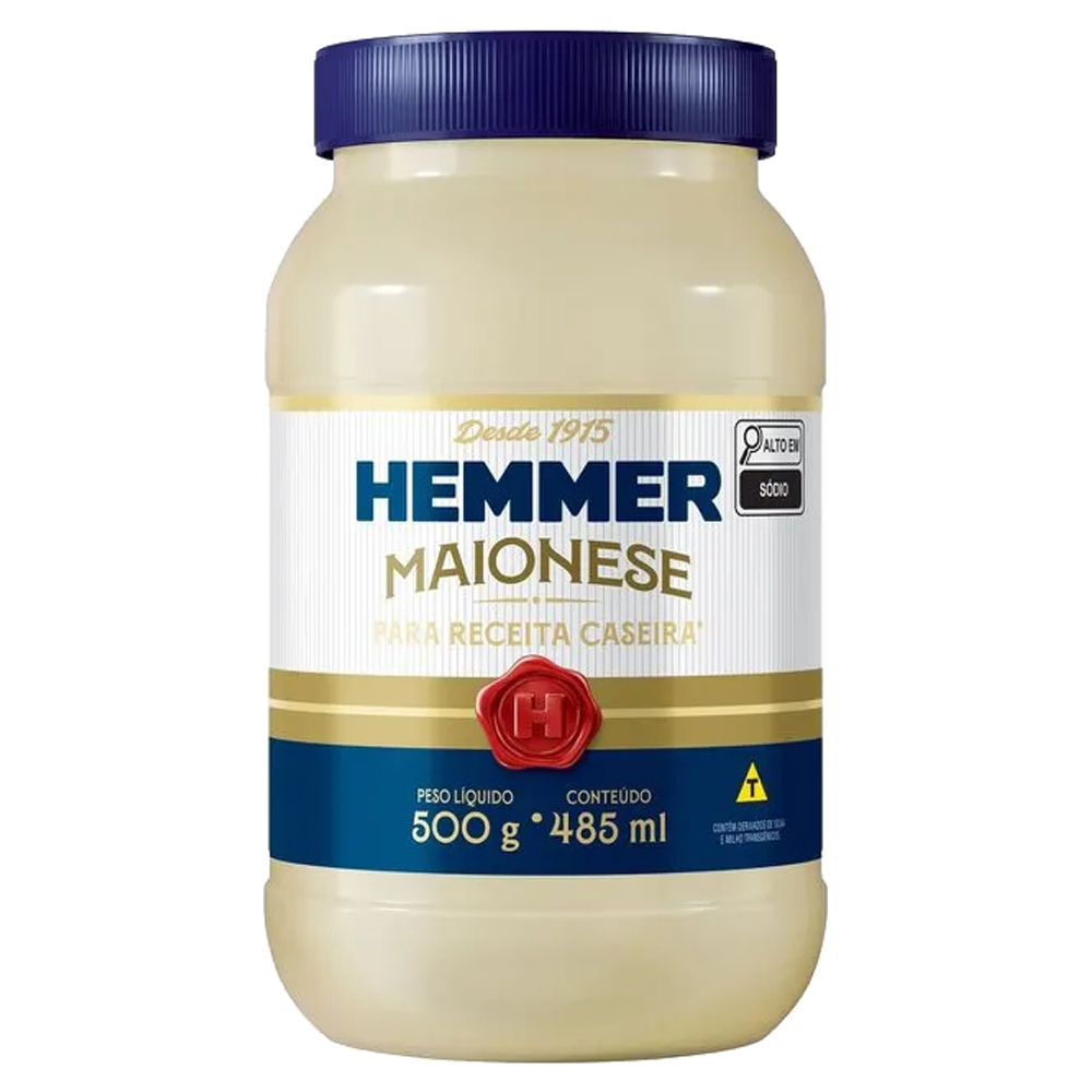 MAIONESE HEMMER RECEITA CASEIRA 500G