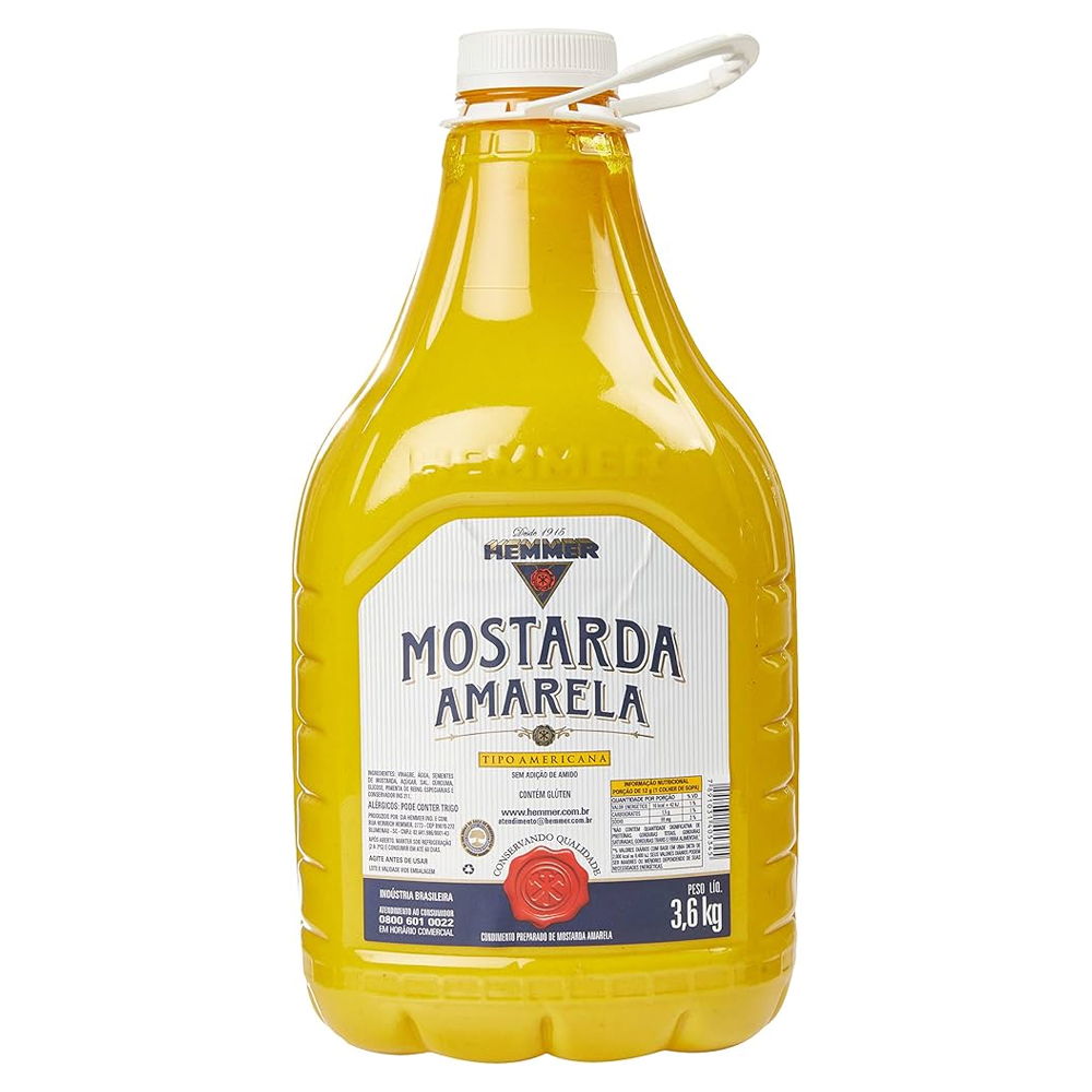 MOSTARDA HEMMER AMARELA 3,6KG