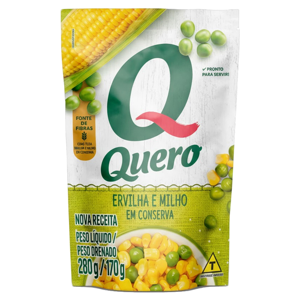 ERVILHA MILHO QUERO SACHET 170G