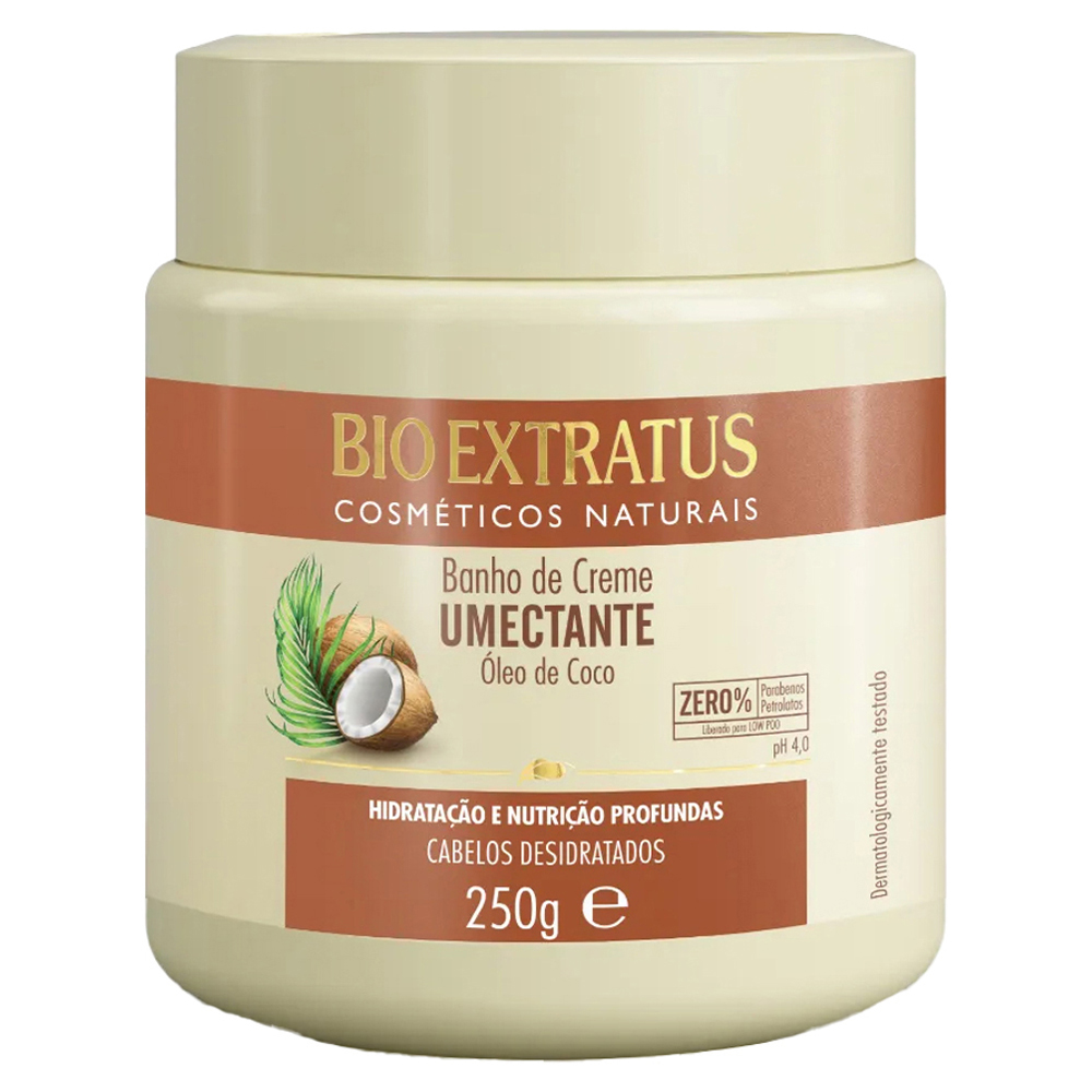 BANHO DE CREME UMECTANTE ÓLEO DE COCO BIO EXTRATUS 250G
