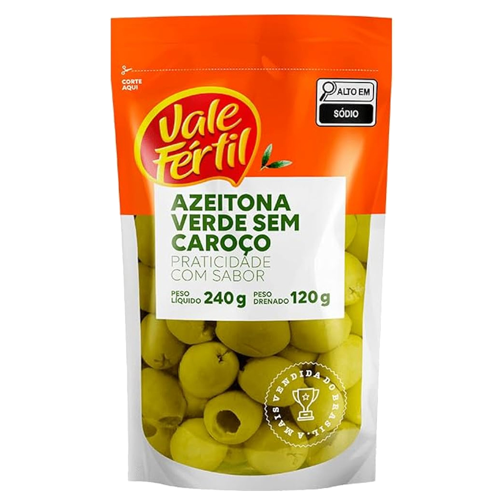 AZEITONA VALE FERTIL VERDE S/CAROCO 120G