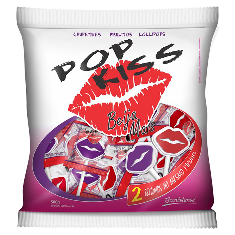 PIRULITO POP KISS BEIJA MAIS 500G