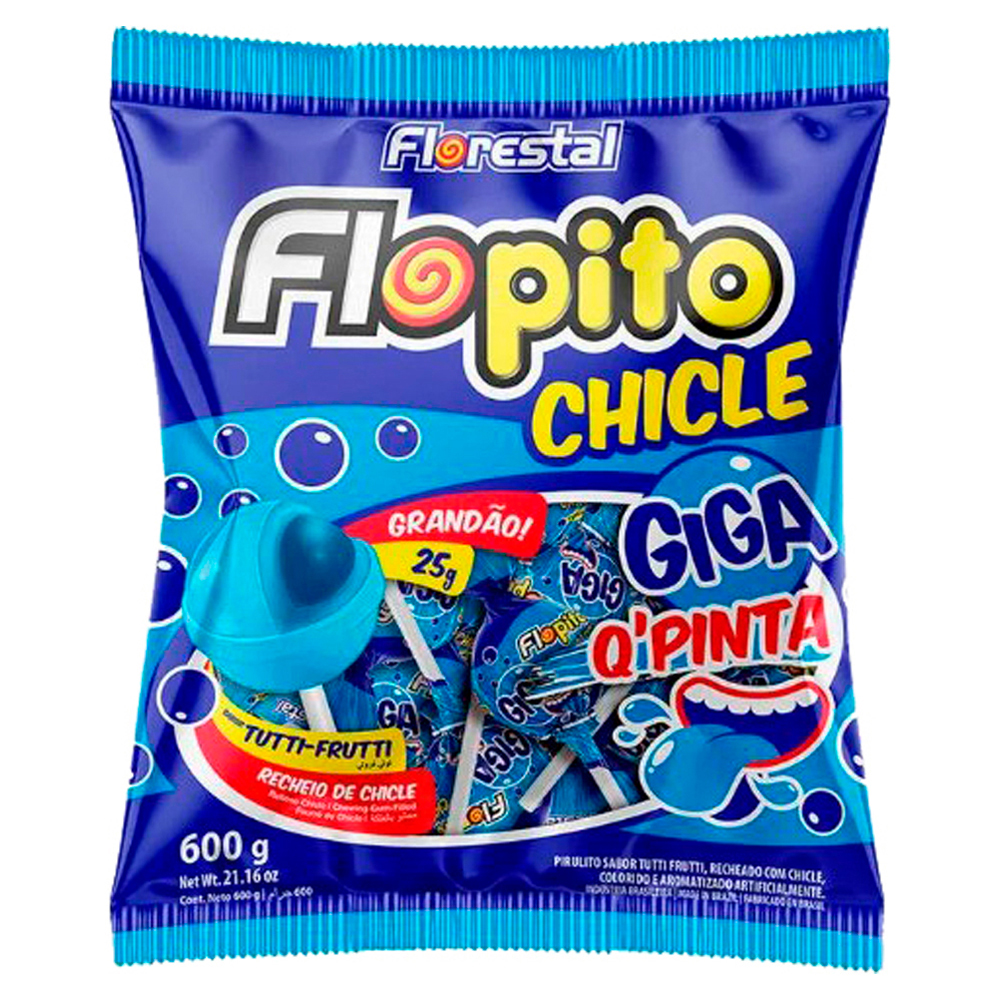 PIRULITO FLOPITO CHICLE Q PINTA 500G