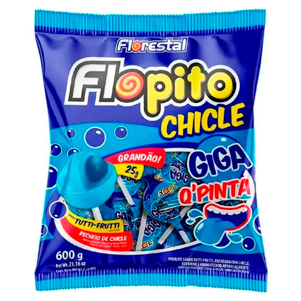 PIRULITO FLOPITO CHICLE GIG Q PINTA 600G