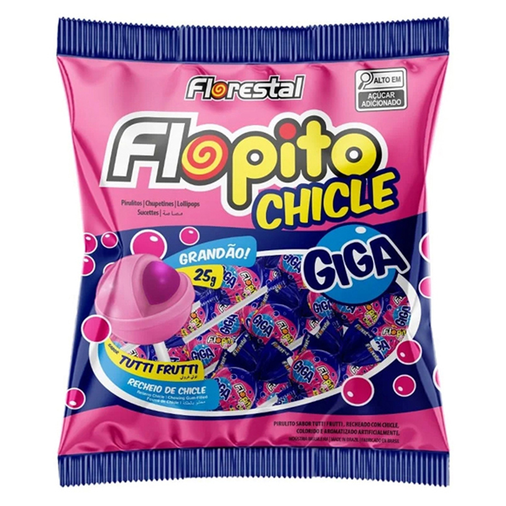 PIRULITO FLOPITO CHICLE GIGA T FRUT 600G