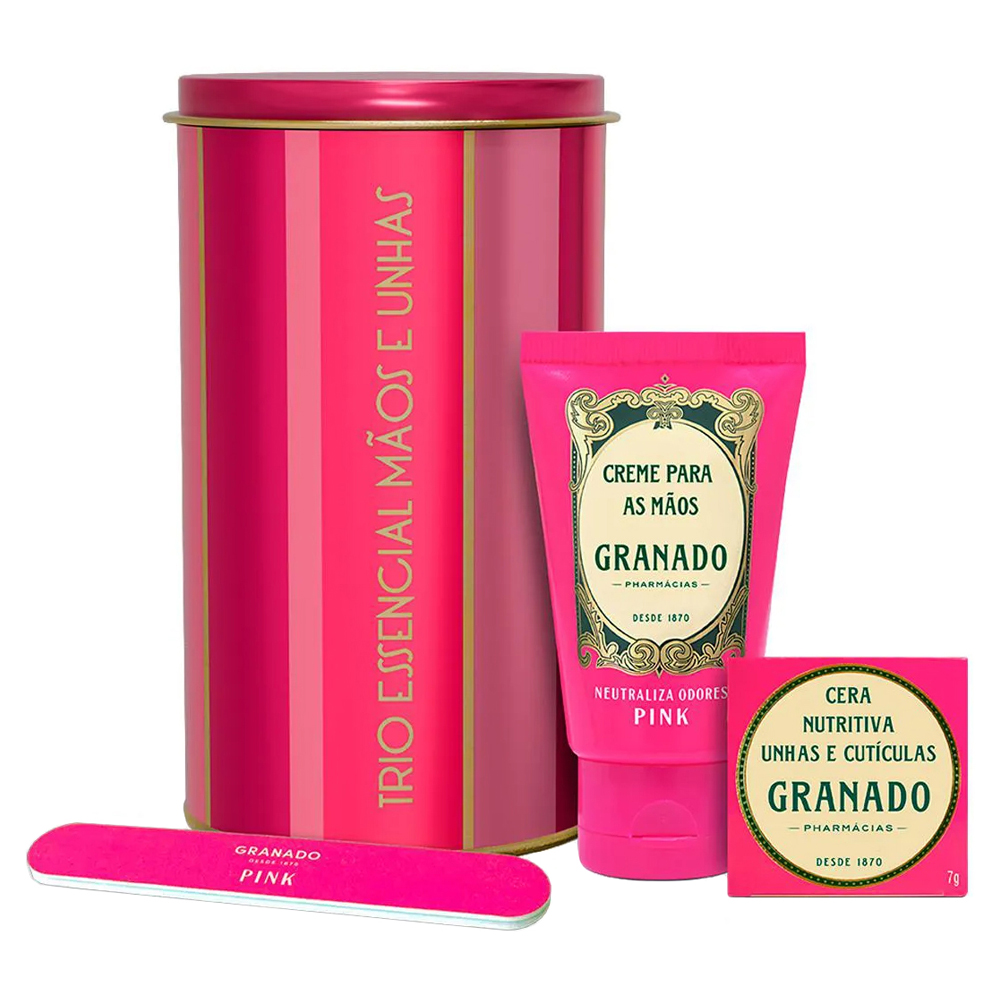 KIT GRANADO TRIO CR P/MAOS CER+ LIXA 60G