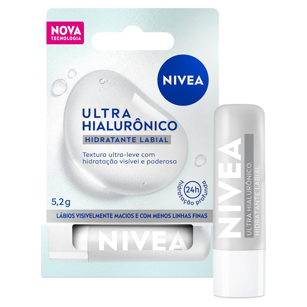 PROTETOR LABIAL NIVEA 5,2G ULTRA-HIALUR