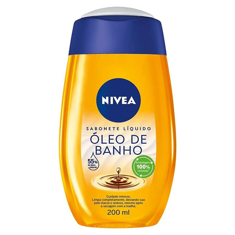 SAB LIQ NIVEA 200ML OLEO DE BANHO