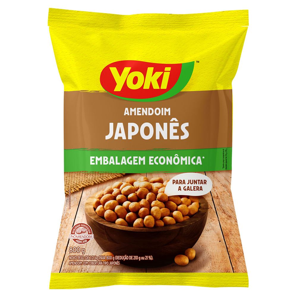 AMENDOIM YOKI 800G JAPONES