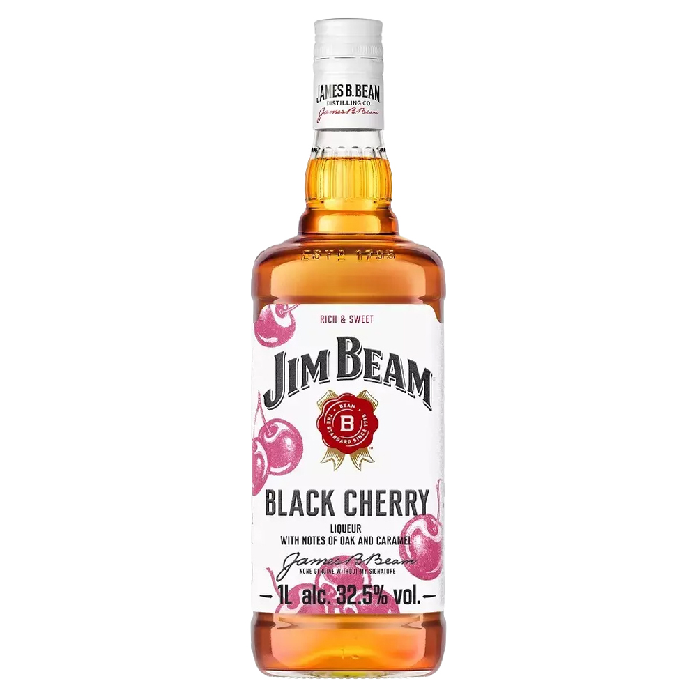 WHISKY JIM BEAM BLACK CHERRY 1L