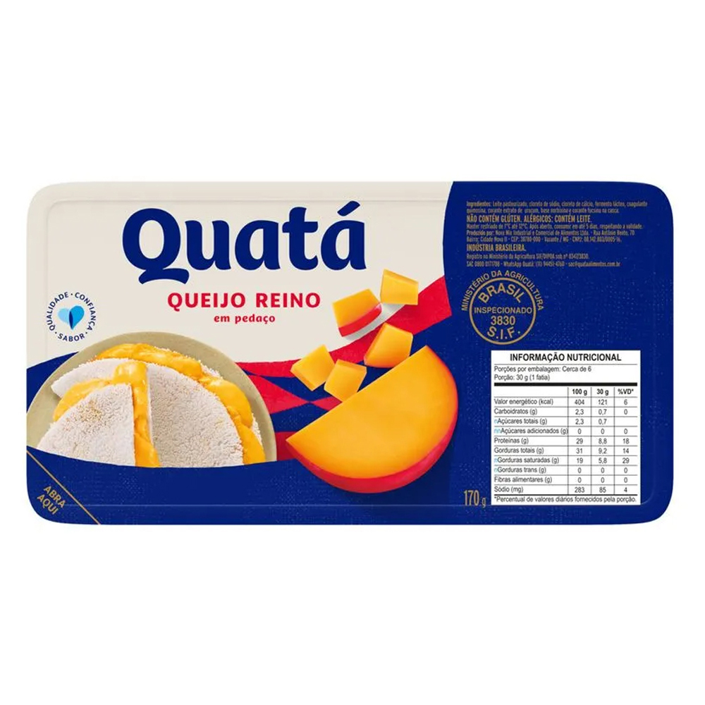 QUEIJO REINO QUATA FRAC 170G