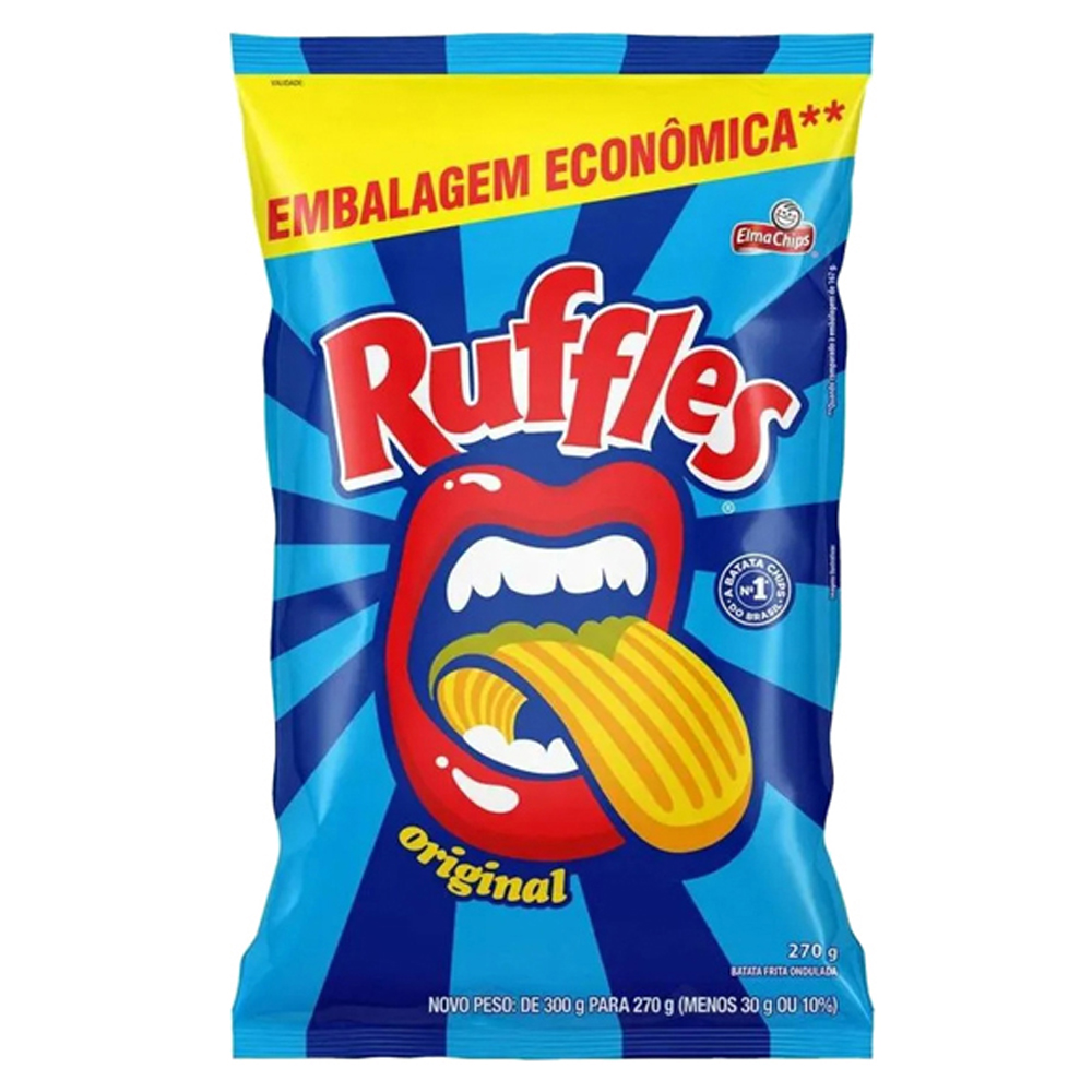 SALGADINHO ELMA CHIPS RUFFLES 270GR