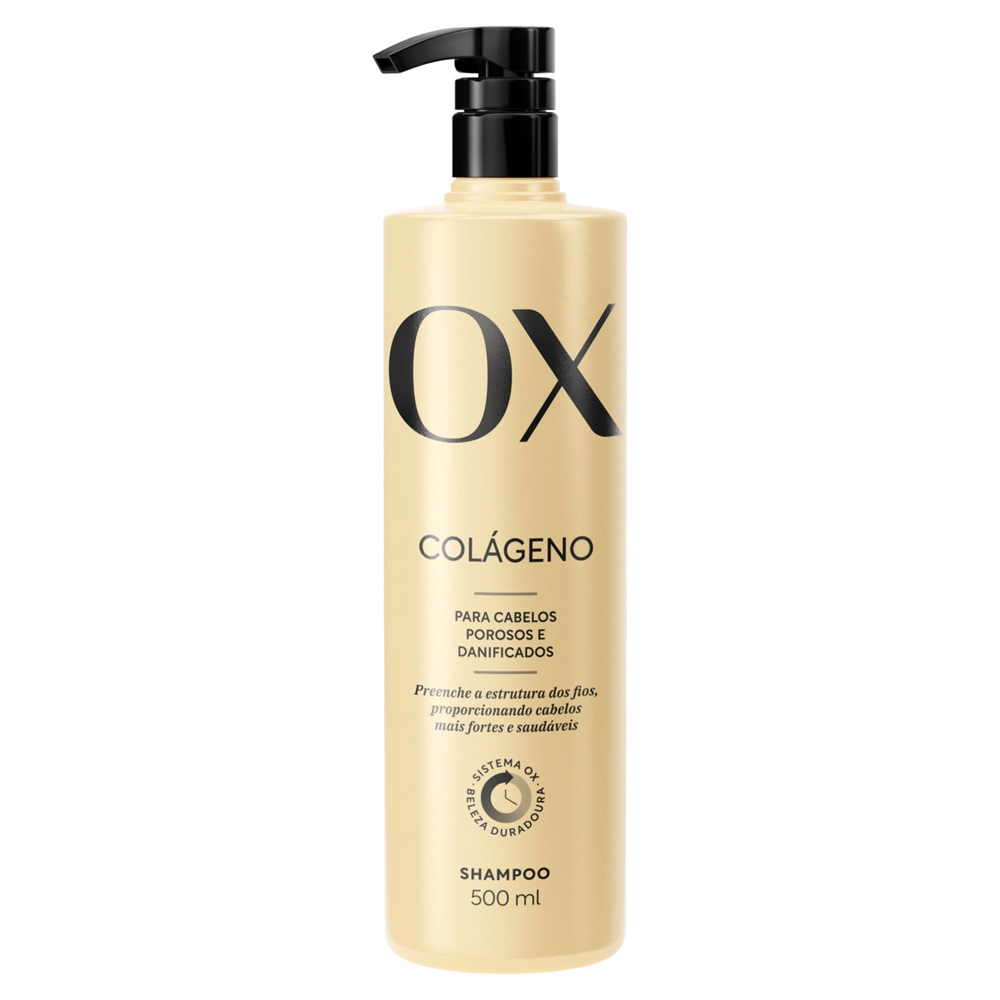 SHAMPOO OX COSMÉTICOS COLÁGENO FRASCO 500ML