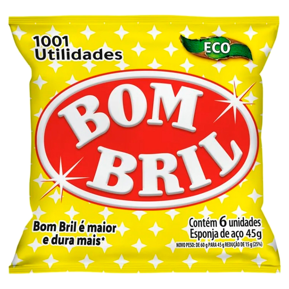 LA DE ACO BOMBRIL 45G